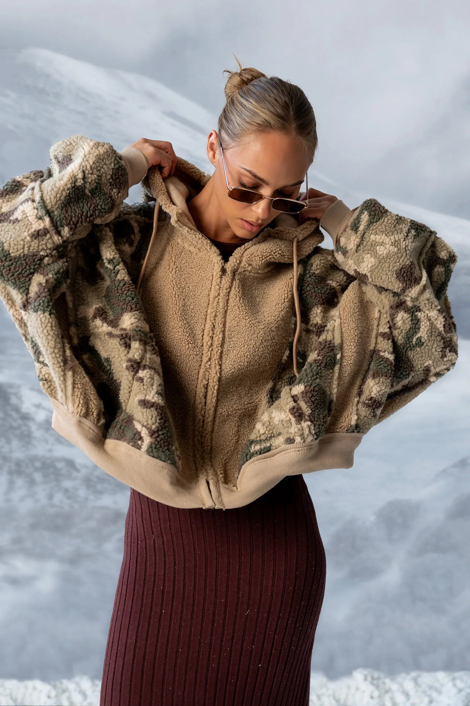 Lennox Oversized Sherpa Jacket FINAL SALE