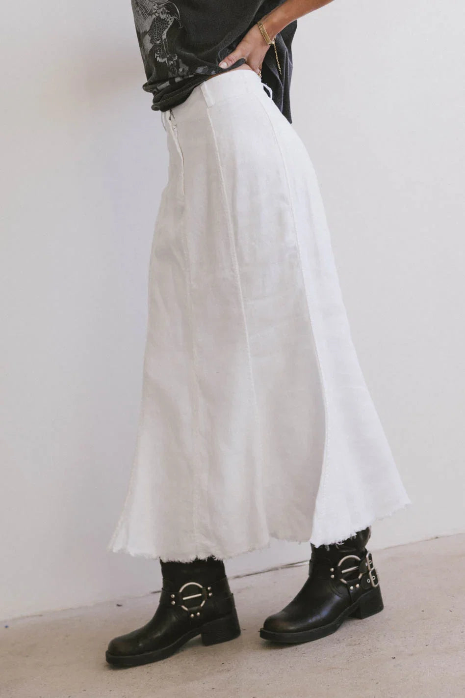 Dae Maxi Skirt in Natural FINAL SALE