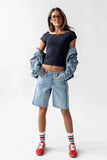 Dylan Two Toned Bermuda Shorts
