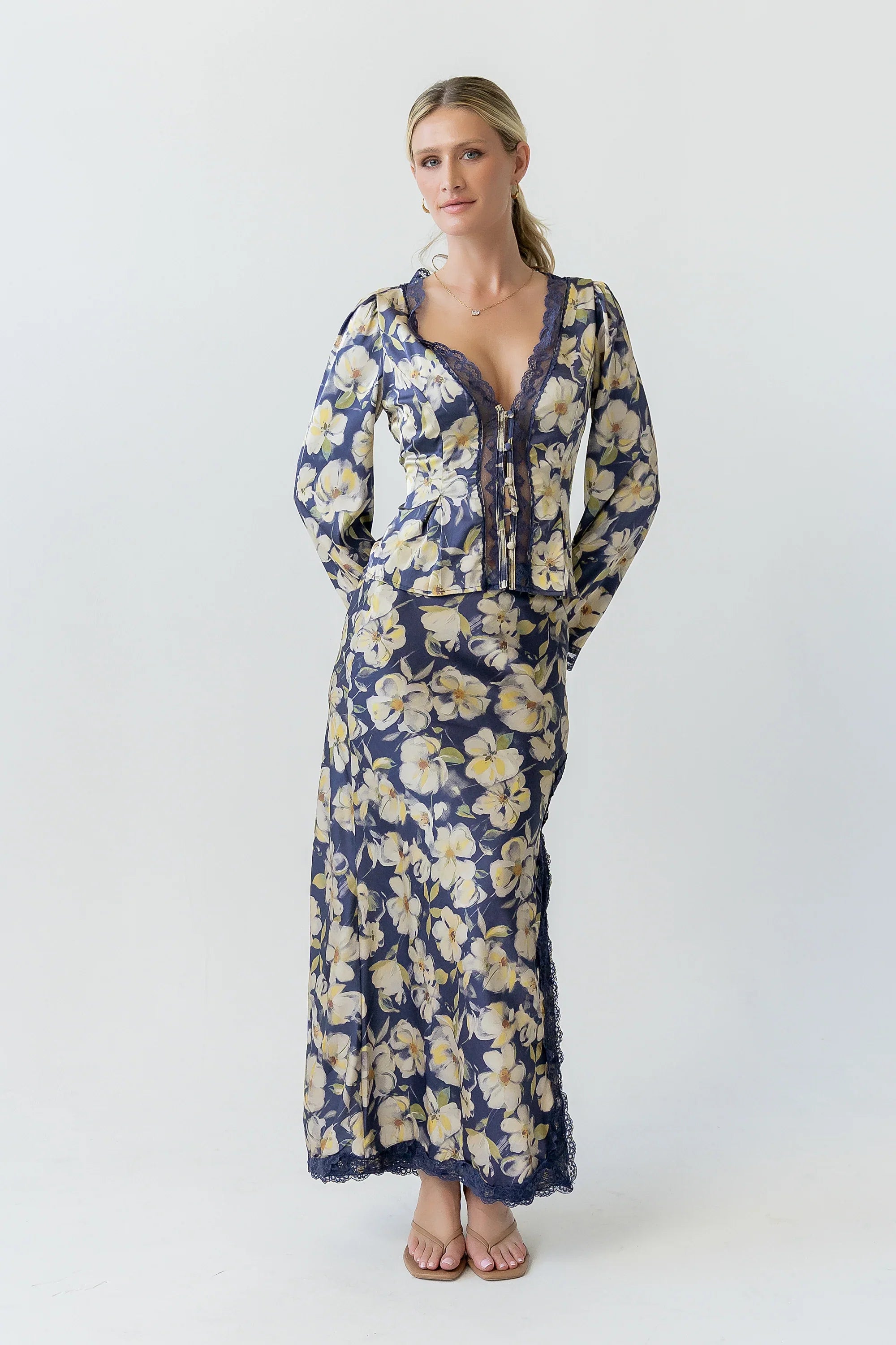 Kirsty Floral Satin Top