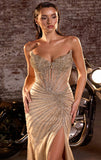 MACKENZIE GOWN FITTED STRAPLESS DRESS