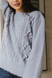 Dakota Cable Knit Sweater in Blue FINAL SALE