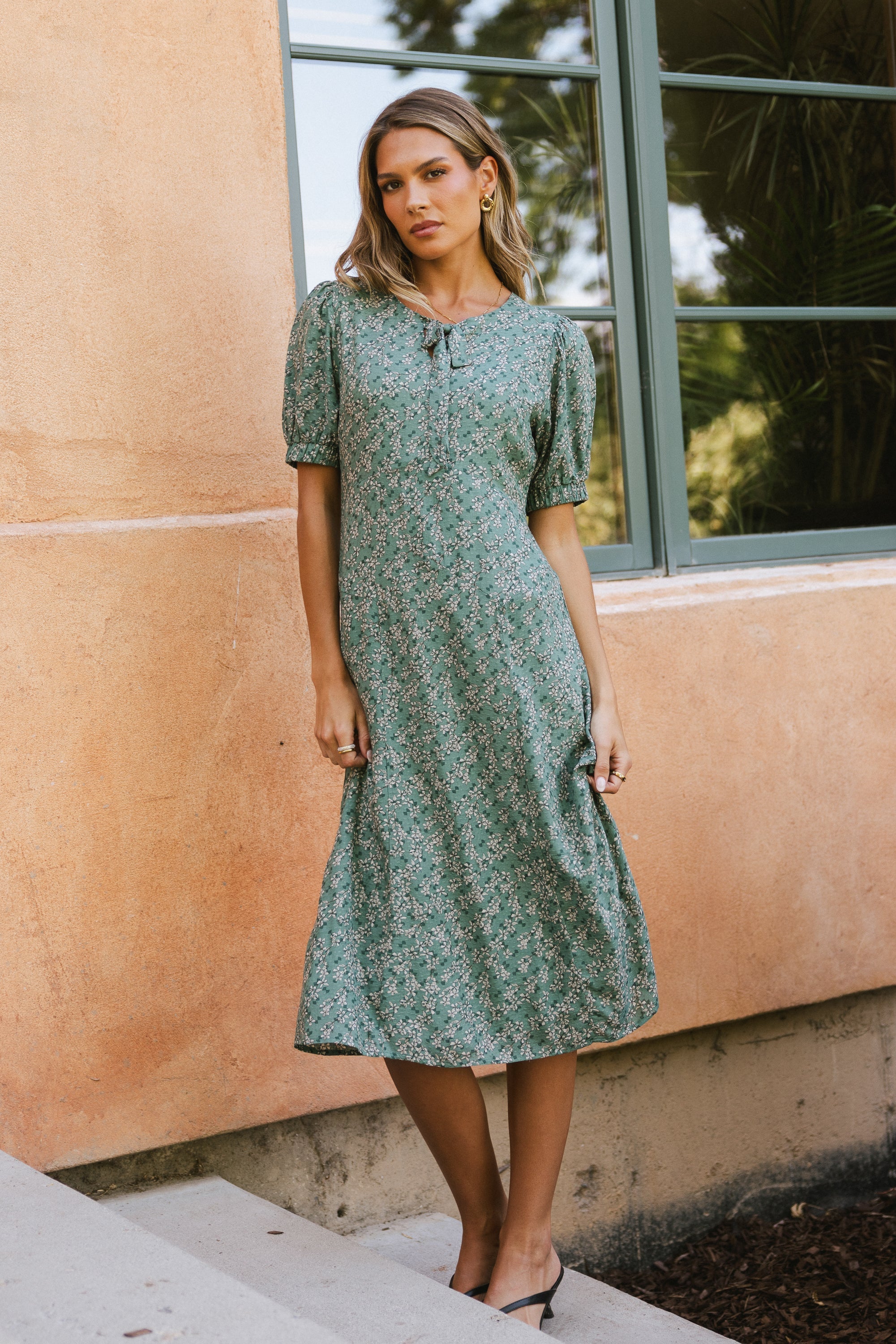 Kelsey Floral Midi Dess