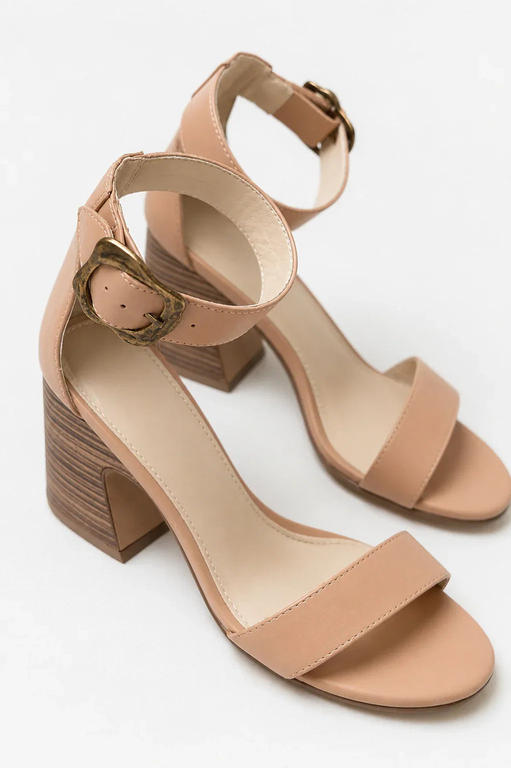 Eliya Block Heel in Nude