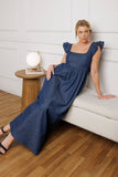 SOUTHAMPTON STROLL CHAMBRAY MIDI DRESS