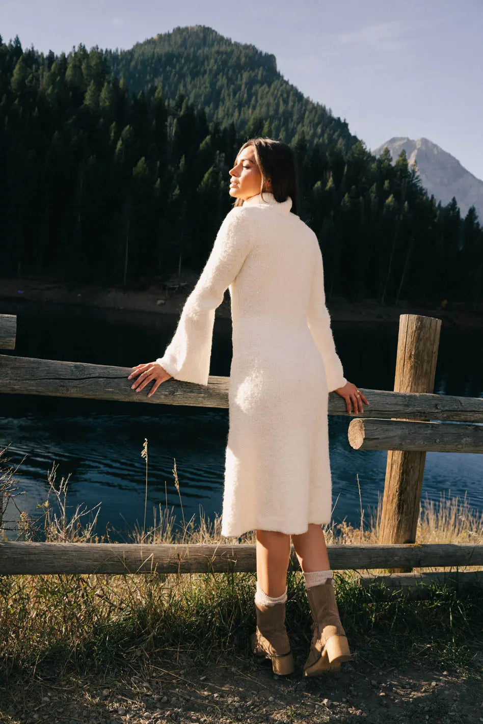 Lumen Turtleneck Midi Dress FINAL SALE