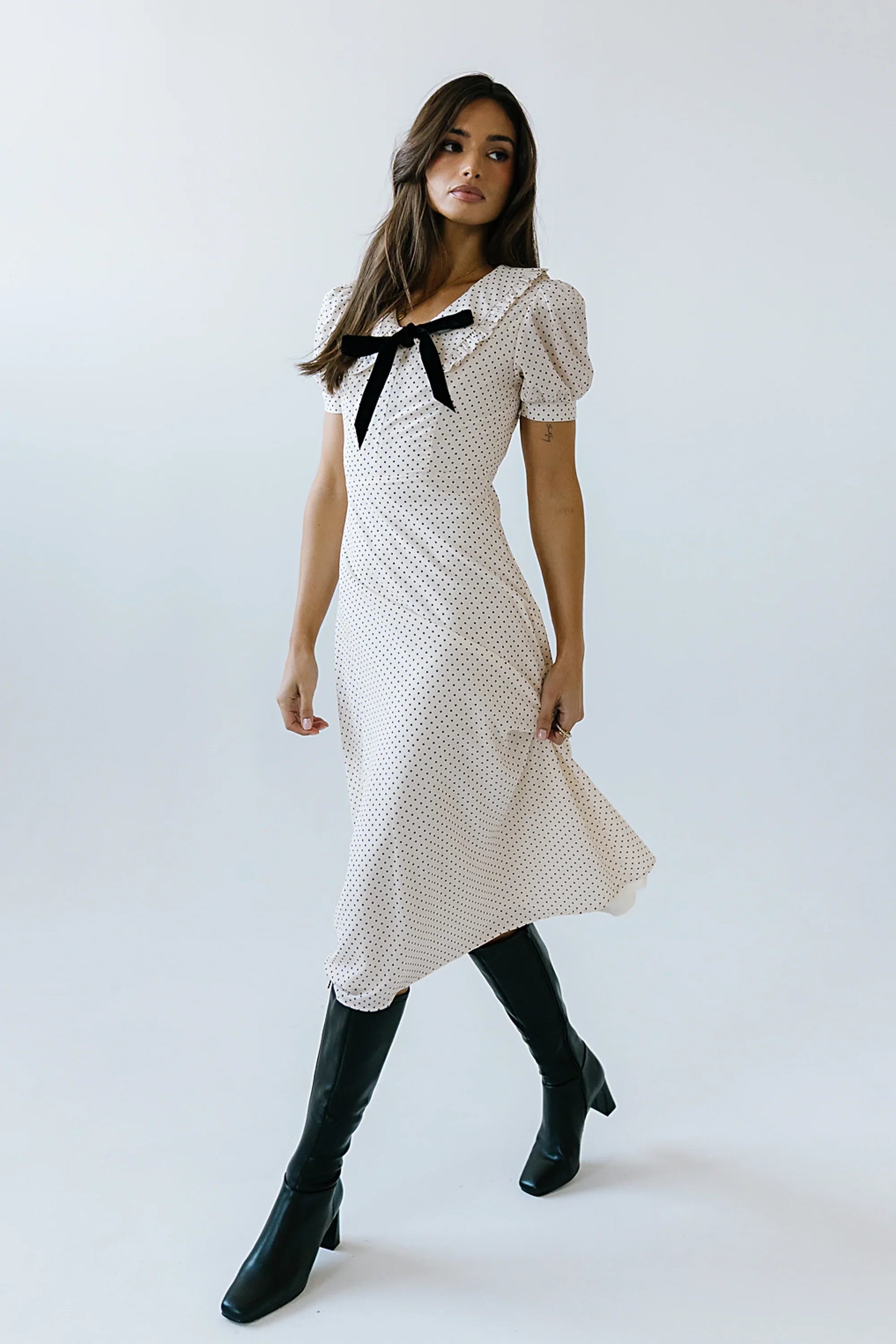 Chloe Polka Dot Midi Dress FINAL SALE