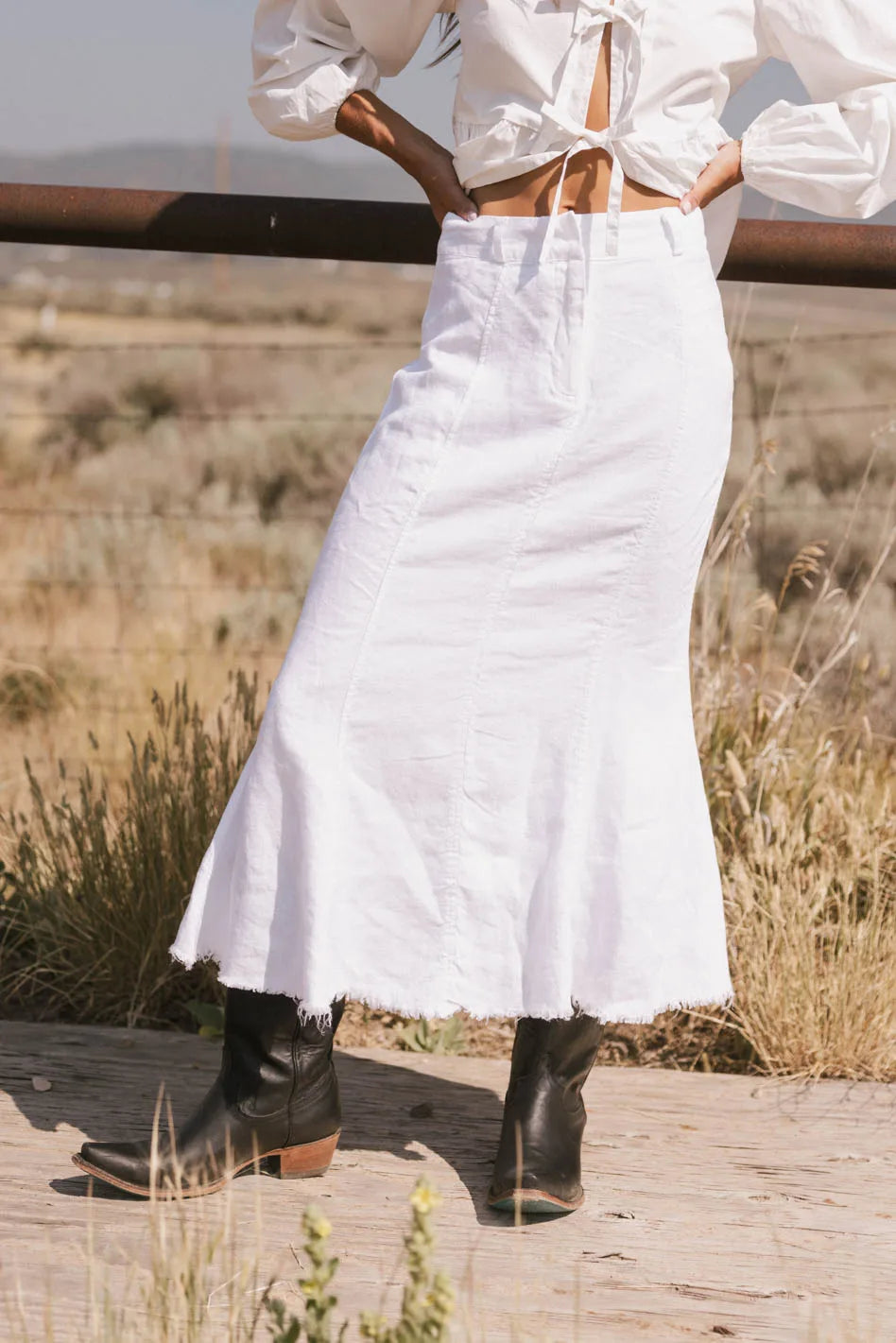 Dae Maxi Skirt in Natural FINAL SALE