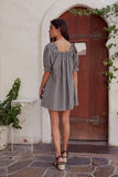Cody Gingham Mini Dress in Black FINAL SALE