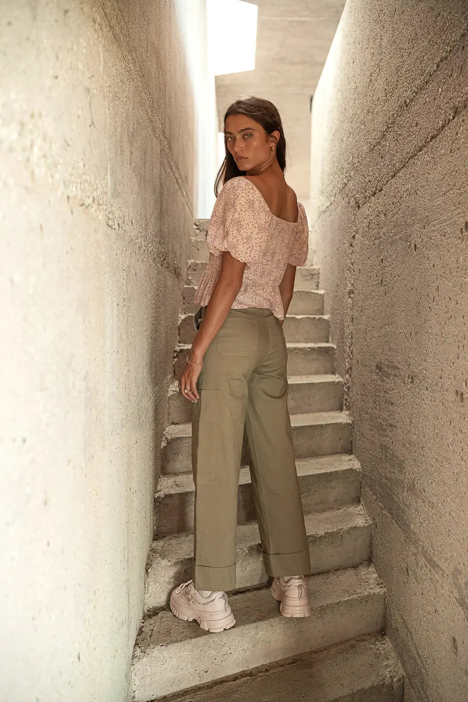 Kienna Cargo Pants in Olive FINAL SALE