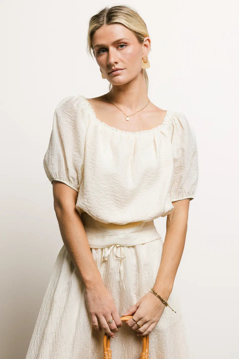 Caroline Striped Blouse FINAL SALE