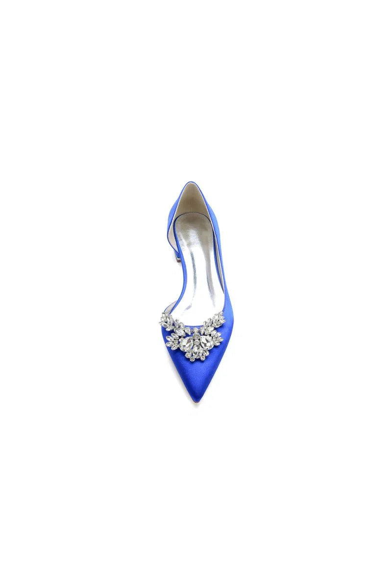 Crystal Pointed Toe Flats
