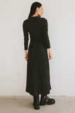 Lynette Ribbed Maxi Dress in Charcoal FINAL SALE