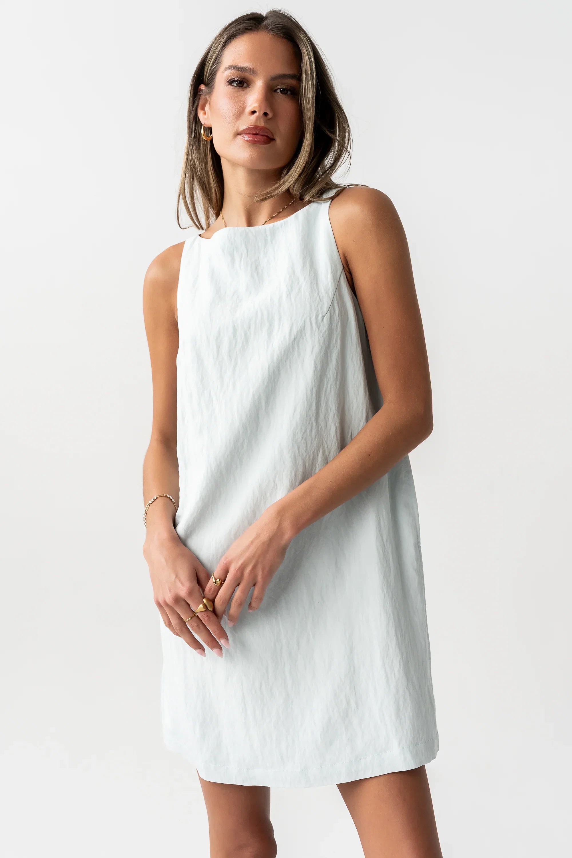 Aria Mini Dress in Blue