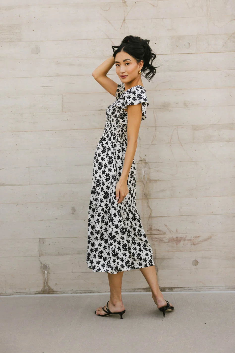 Ingrid Smocked Midi Dress FINAL SALE