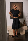 Molly Embroidered Shorts in Black