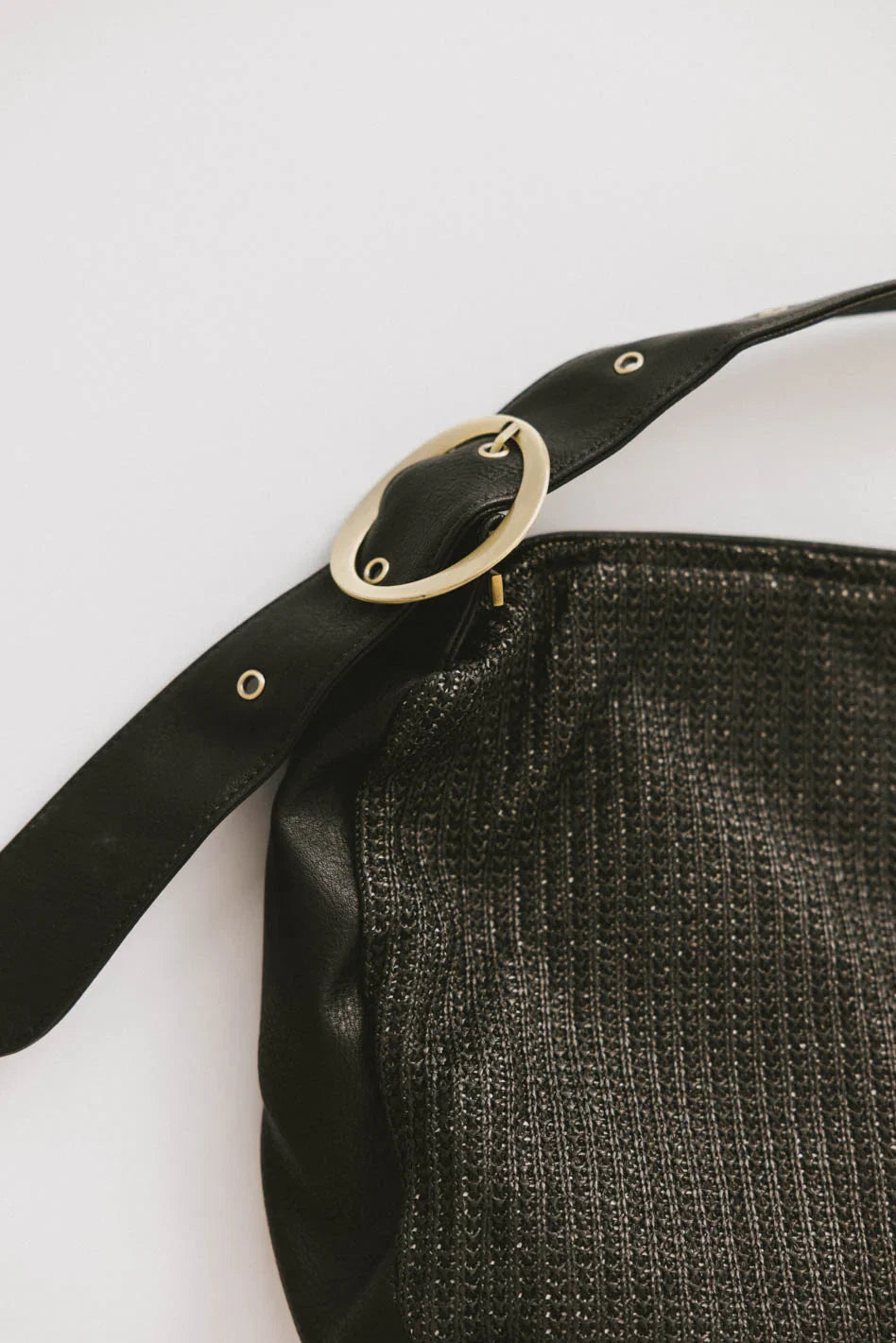 Toulouse Woven Tote in Black FINAL SALE