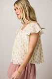 Terry Floral Blouse FINAL SALE