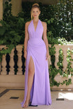 GRACELYN GOWN CHIFFON HALTER DRESS