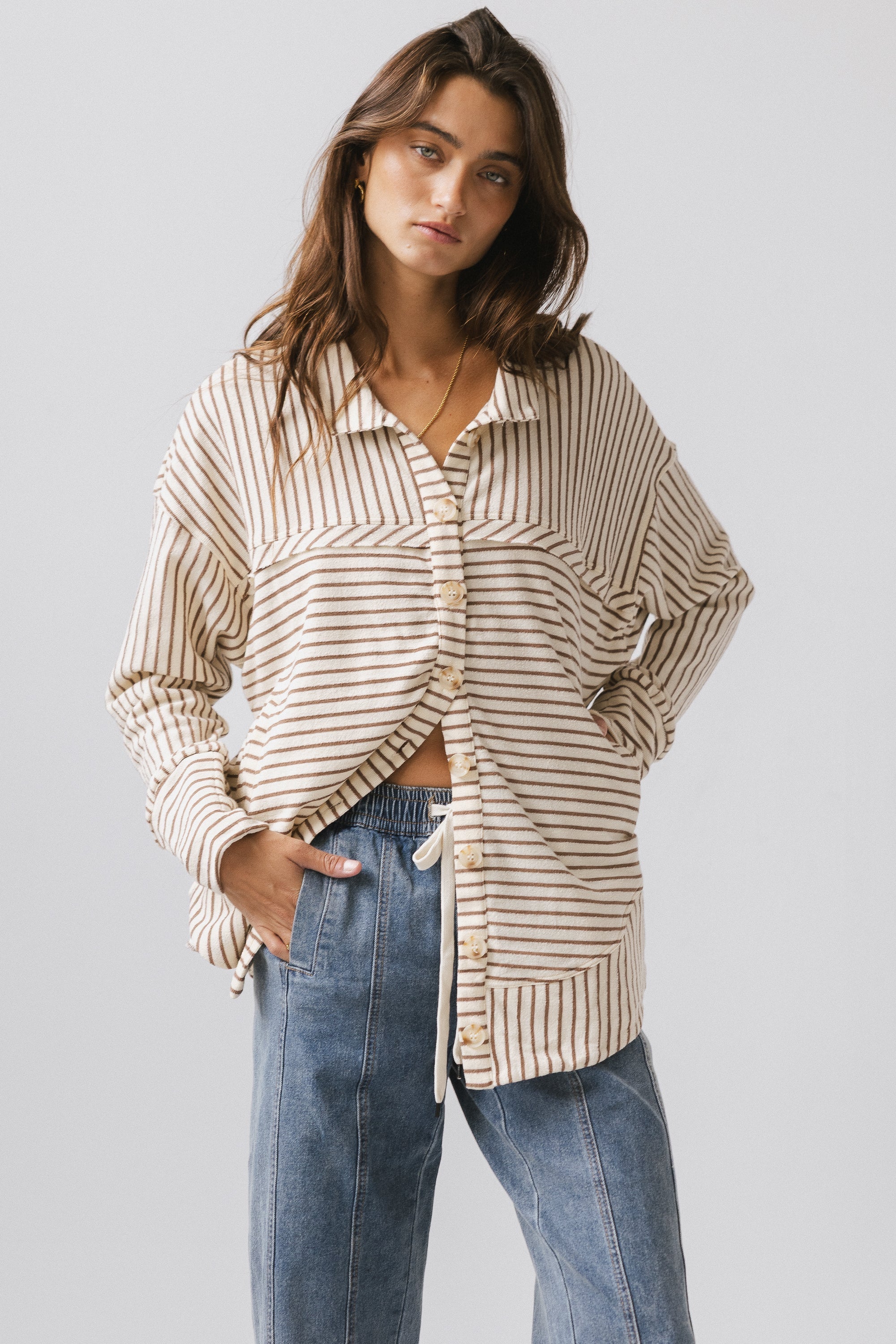 Ares Striped Button Up