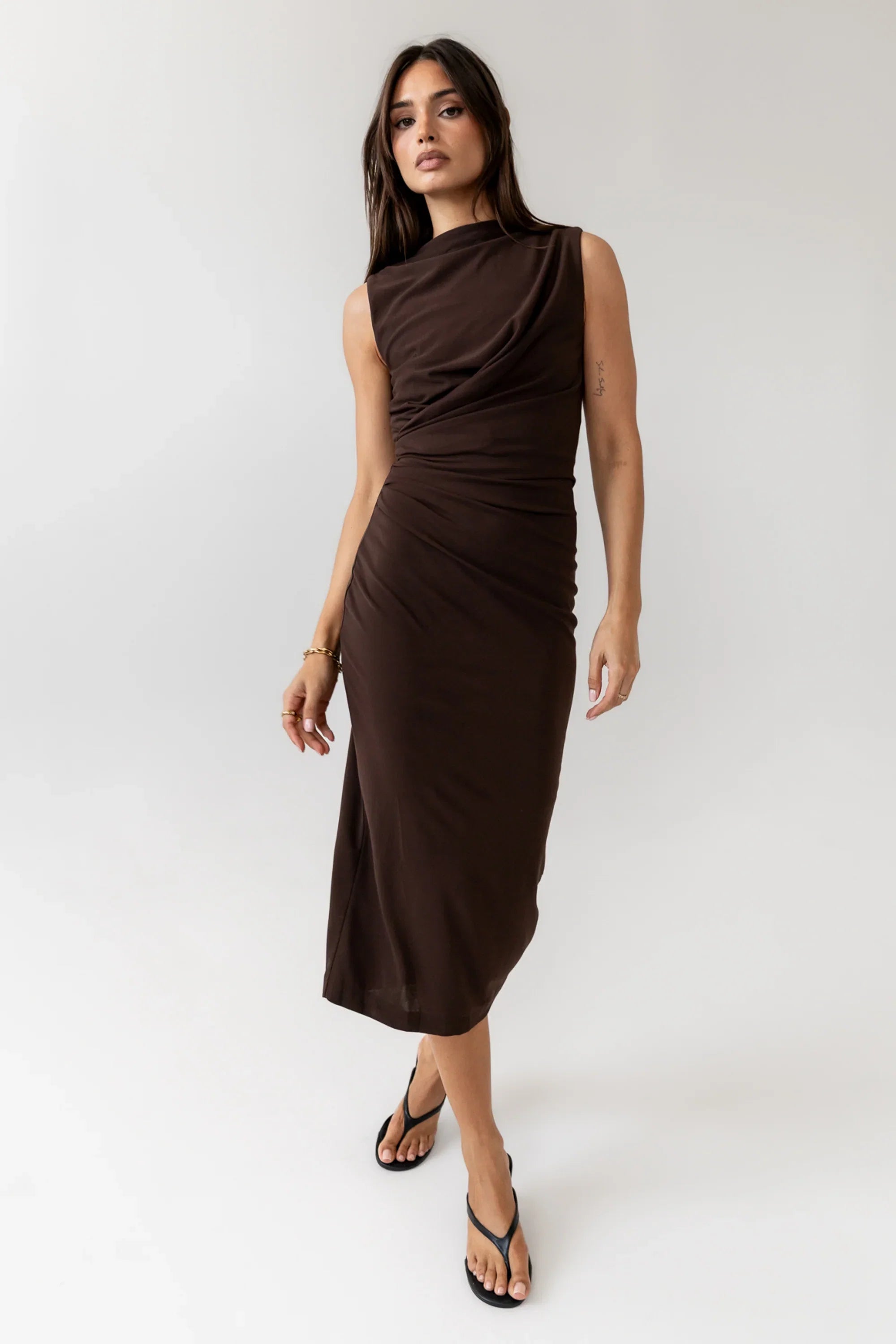 Aisla Ruched Maxi Dress