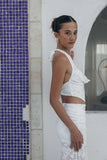 Manon Halter Cowl Crop Top