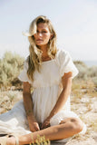Fool For You Midi Dress in Cream FINAL SALE
