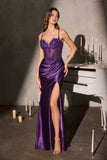 Svetlana Gown Beaded Illusion Corset Dress