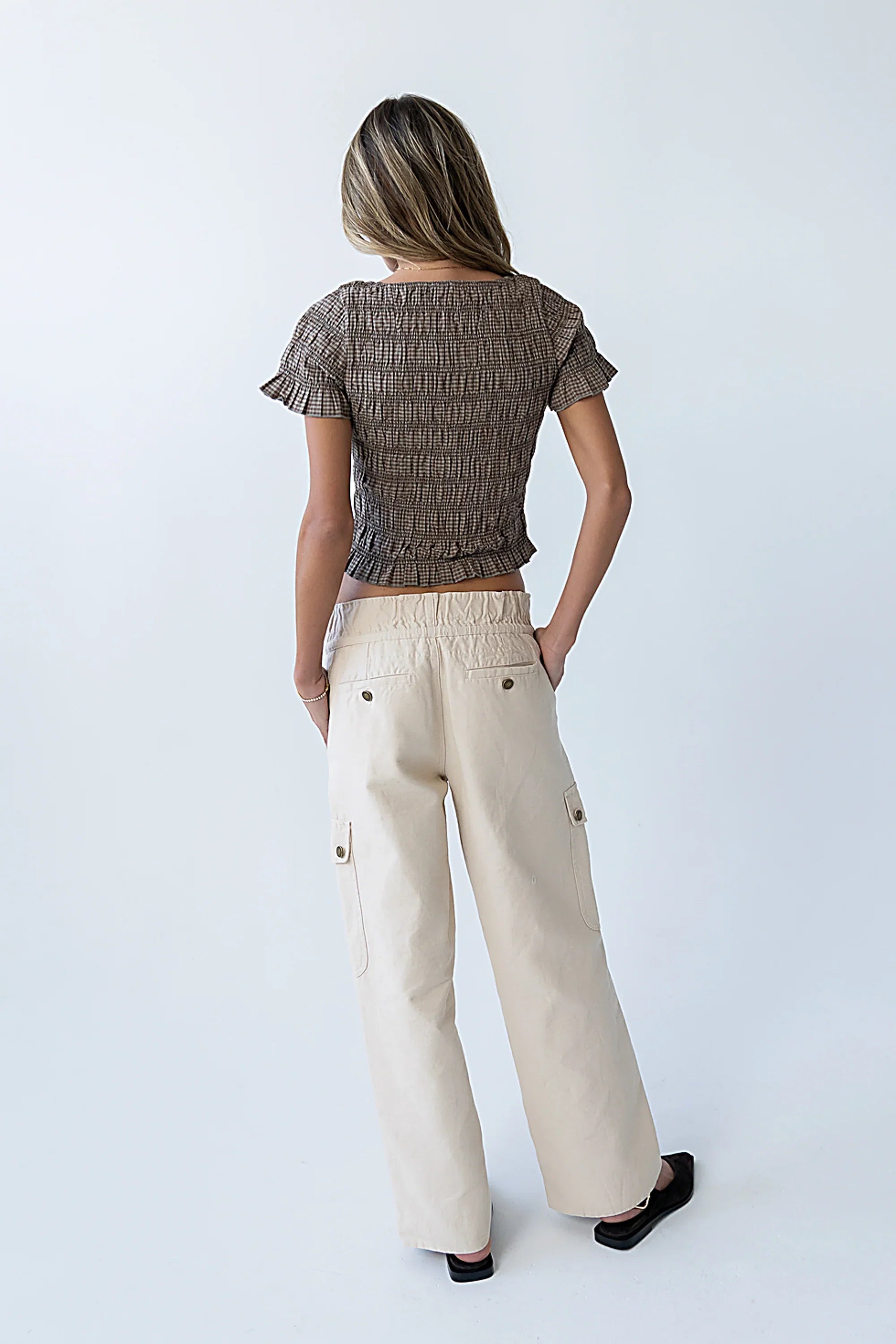 Kirsty Straight Leg Pants in Bone
