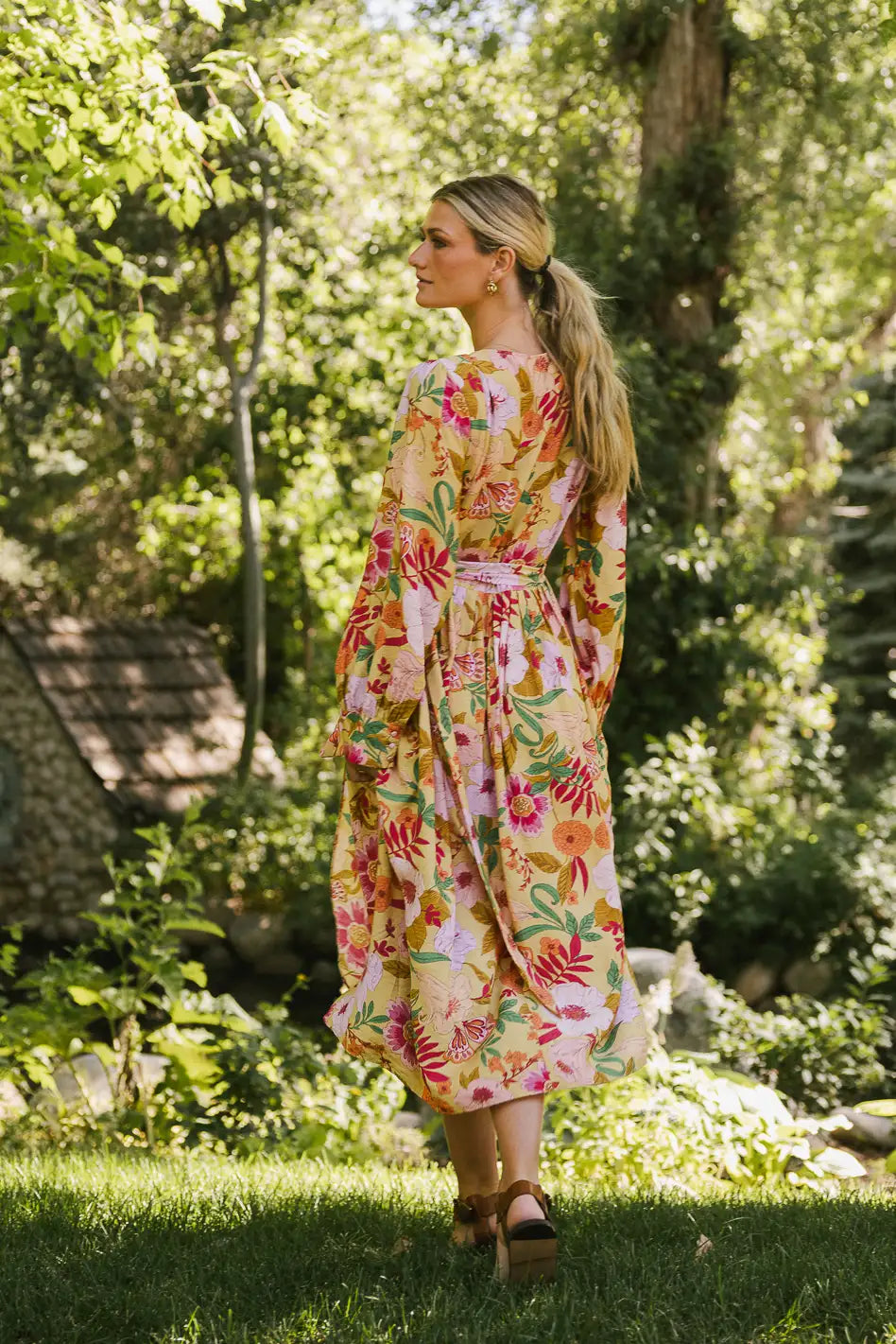 Celine Floral Wrap Dress FINAL SALE