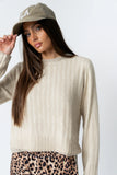 Leo Layered Sweater in Beige