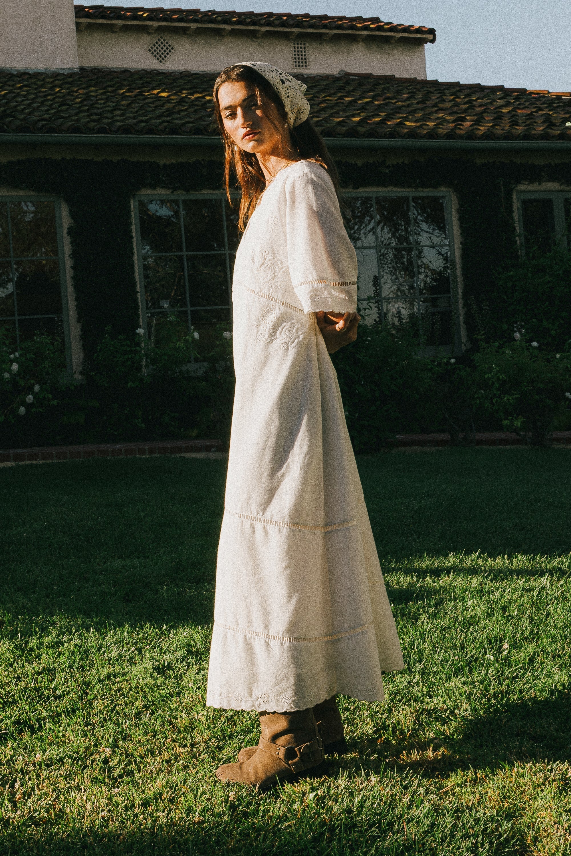Paulina Embroidered Maxi Dress FINAL SALE