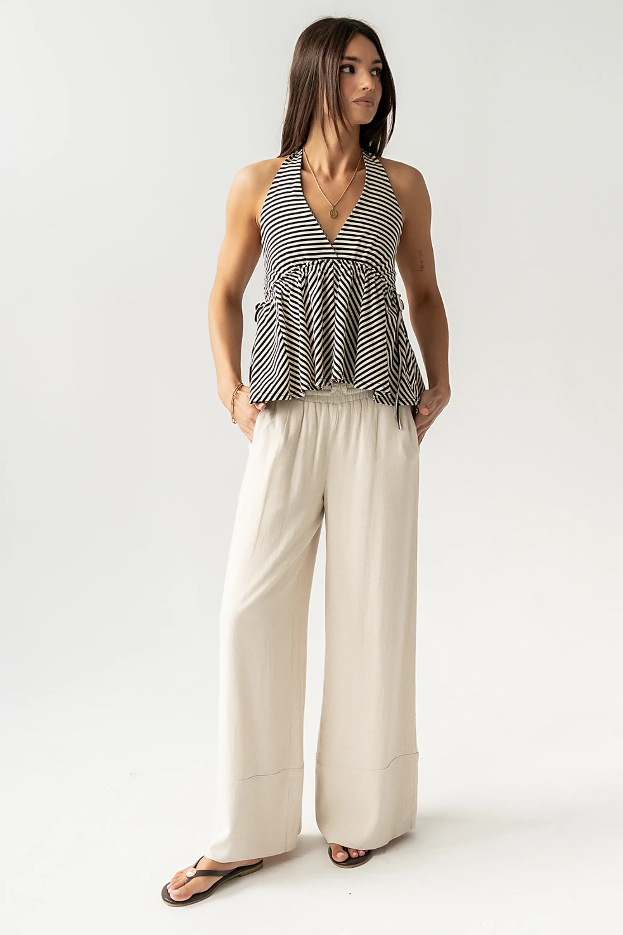 Holden Striped Halter Top