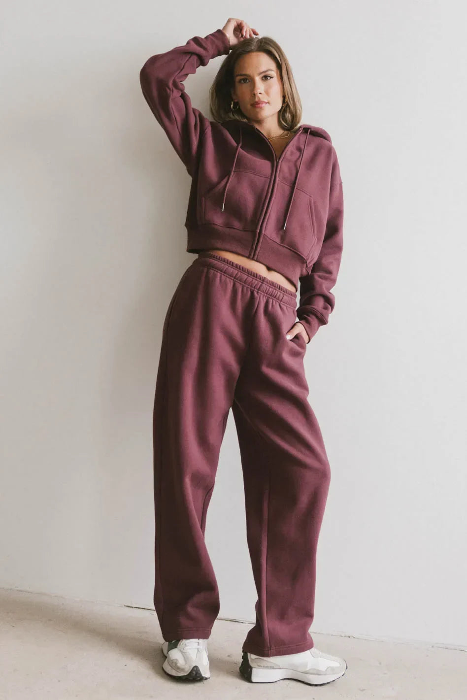 Ezra Sweatpants in Burgundy FINAL SALE