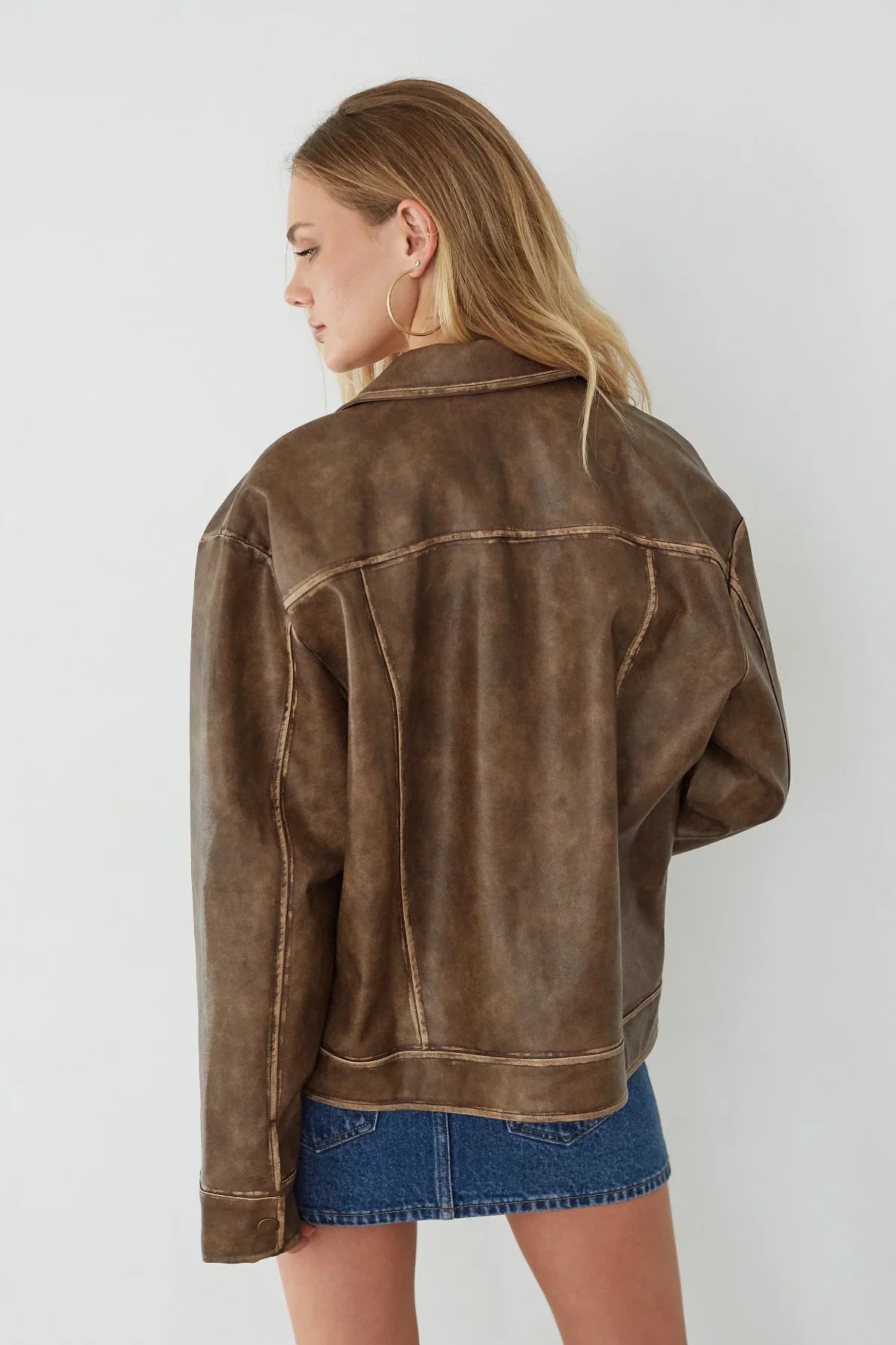 Dylan Faux Leather Jacket