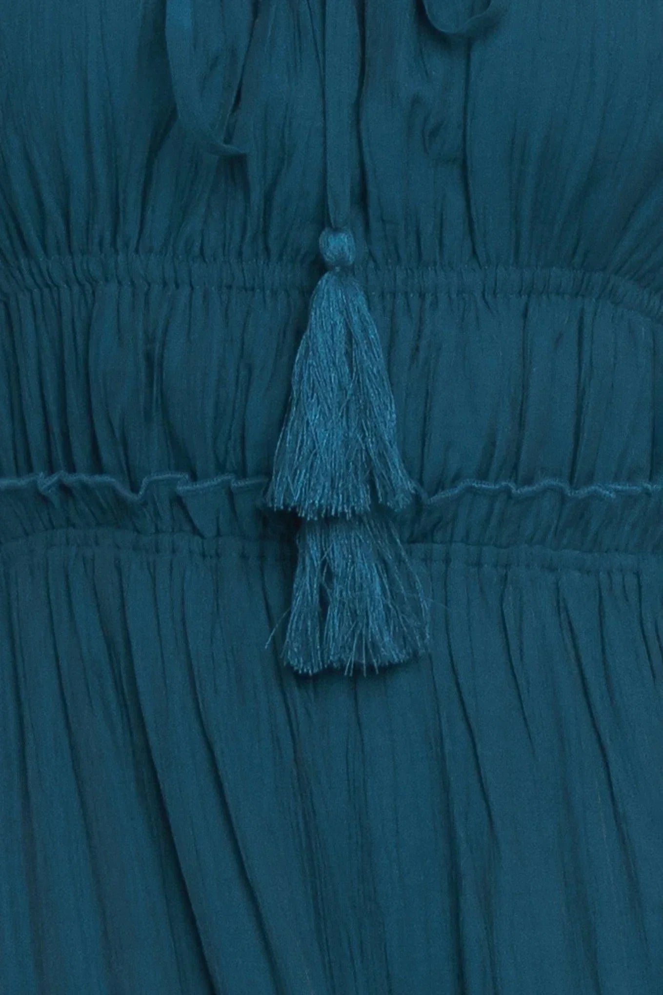 OCEAN BREEZE TEAL MAXI DRESS