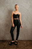 Kenny High Rise Skinny Faux Leather Pants