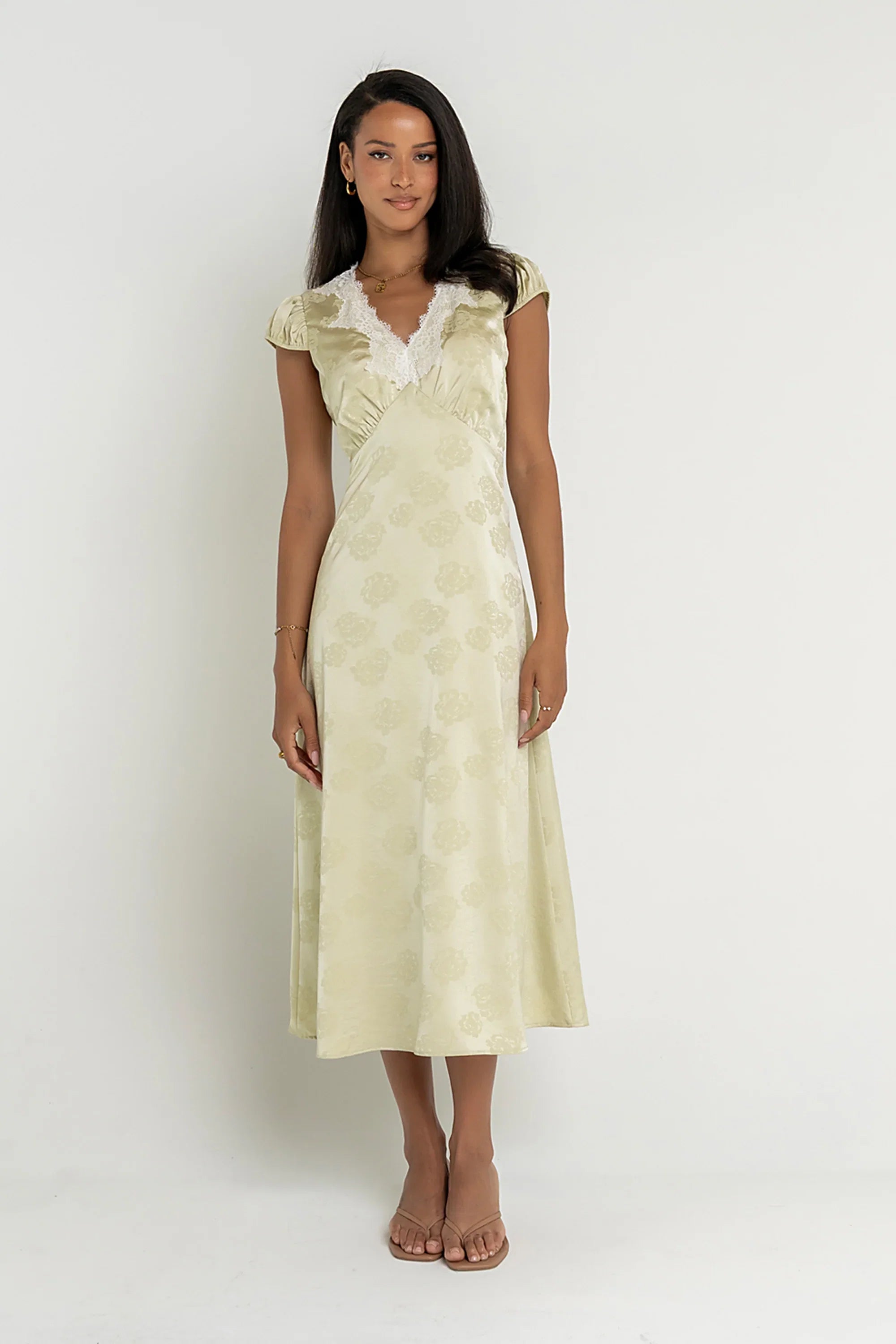Jackie Floral Midi Dress