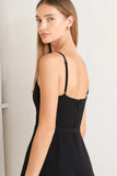 MIDNIGHT TUX BLACK MIDI DRESS