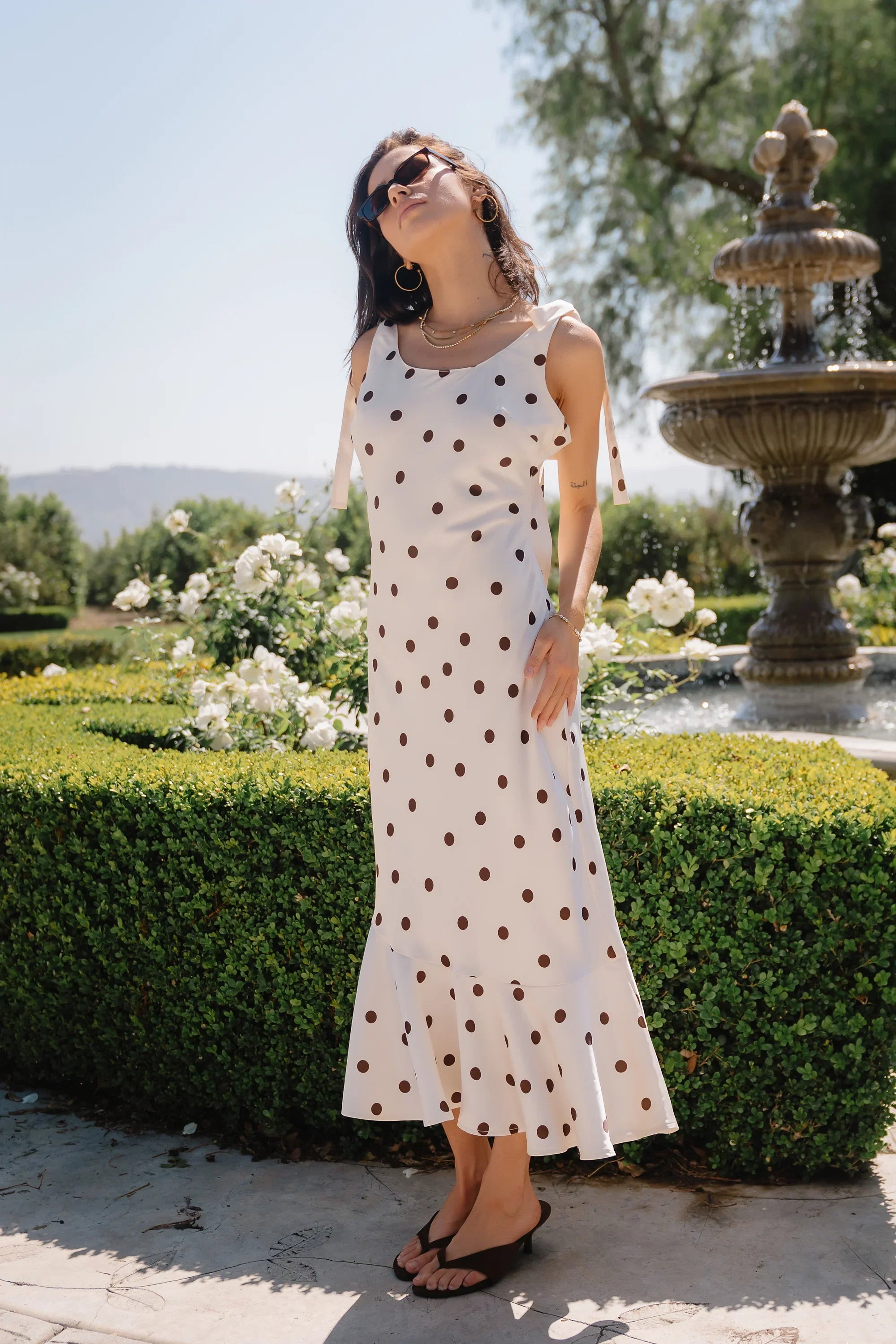 Emerie Polka Dot Maxi Dress