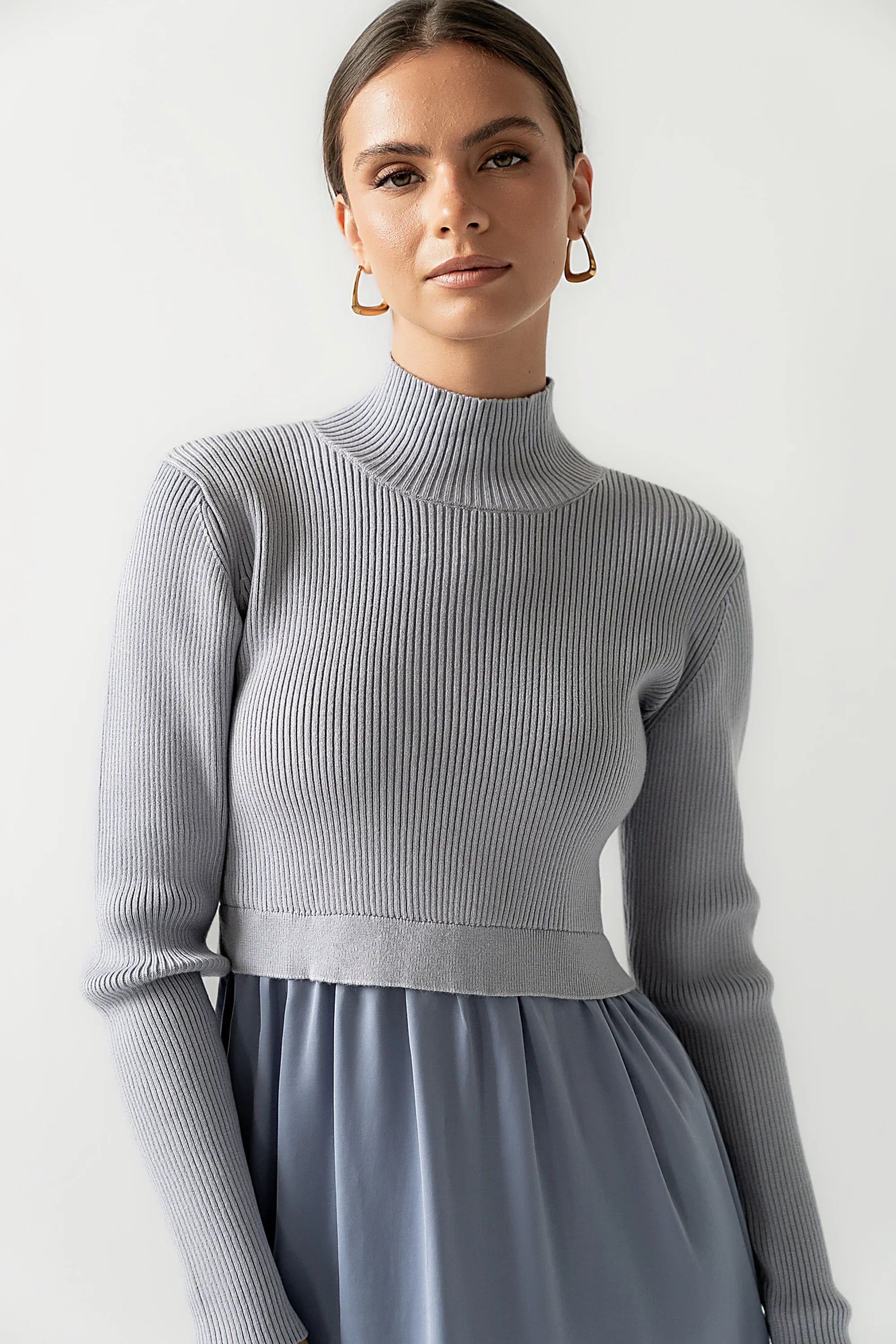 Zeda Midi Dress in Blue FINAL SALE