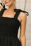 Kaia Crocheted Jumpsuit in Black FINAL SALE