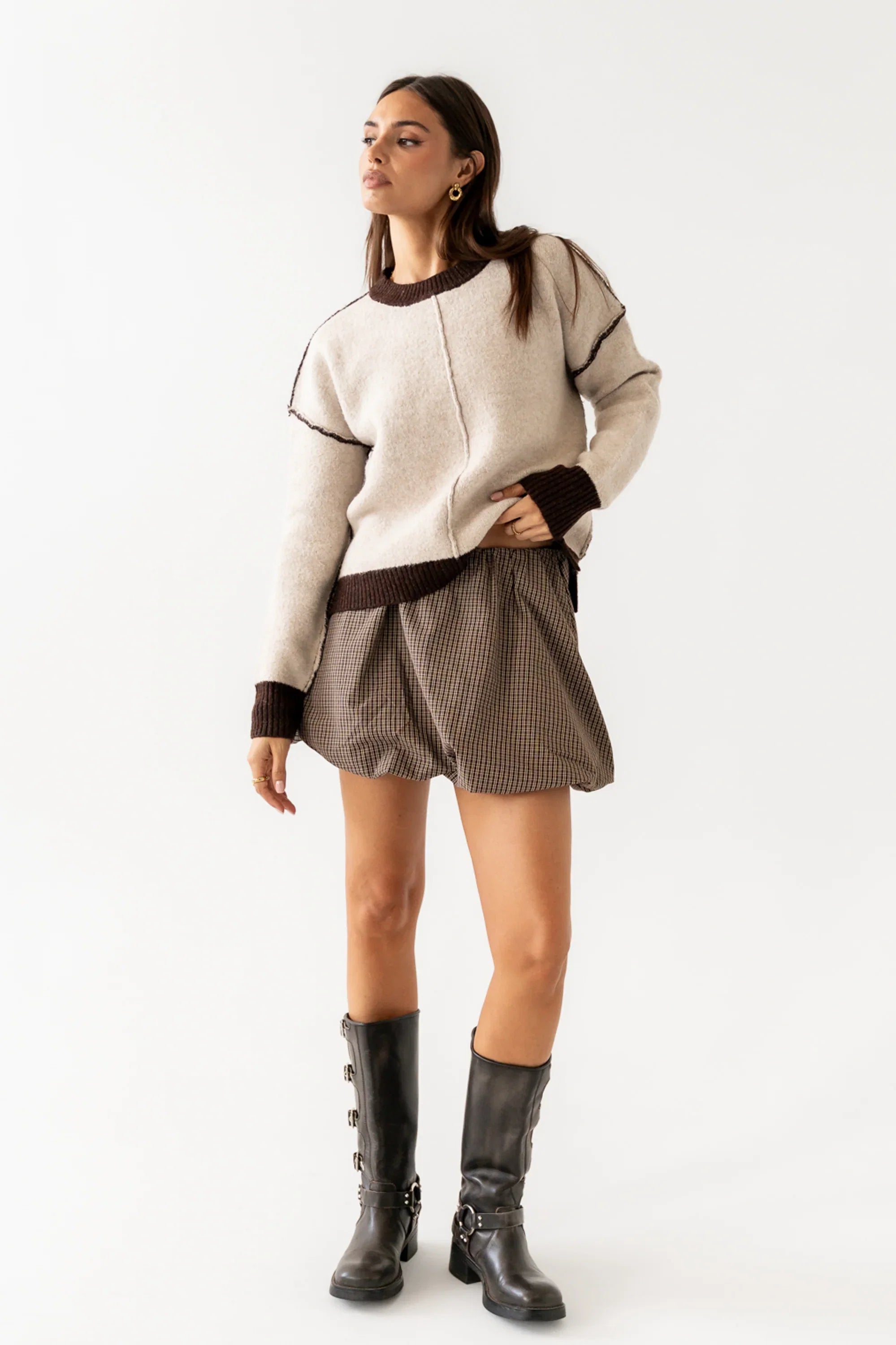 Junie Contrast Sweater FINAL SALE
