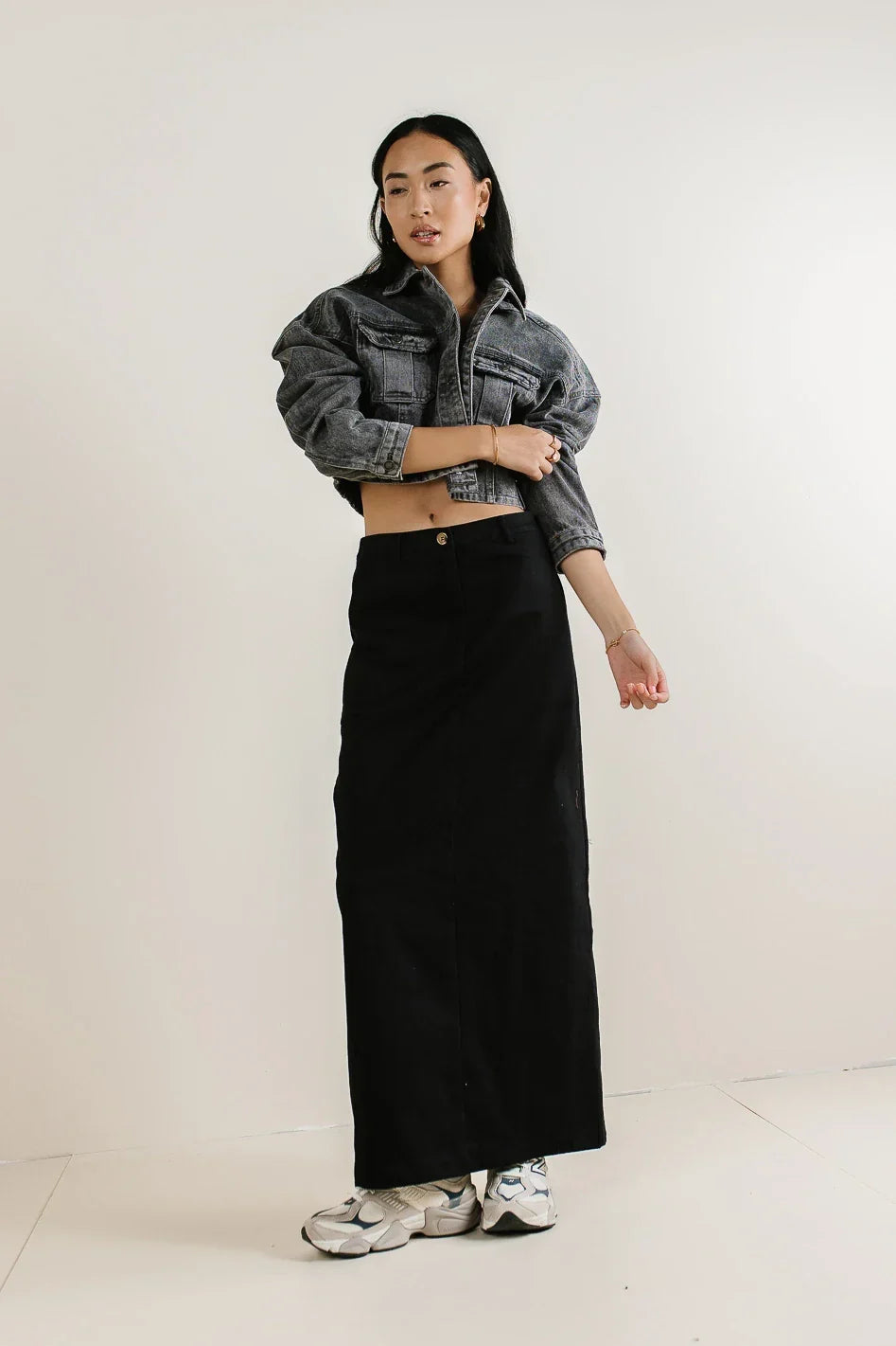 Madelynn Skirt in Black FINAL SALE