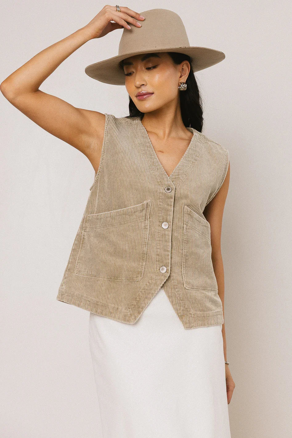 Devon Corduroy Vest FINAL SALE