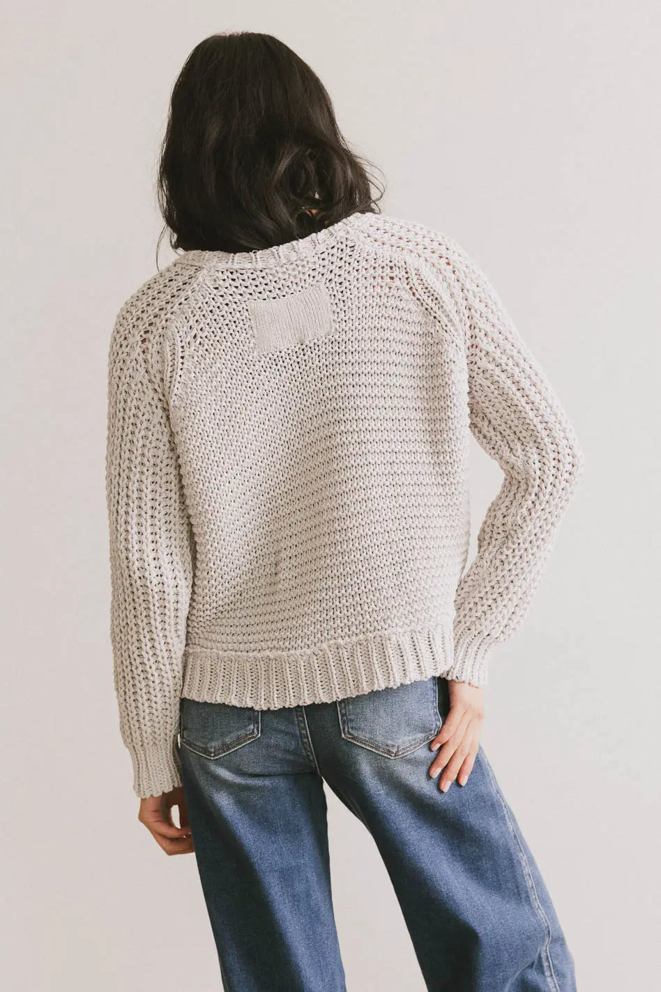 Juniper Textured Sweater in Grey FINAL SALE