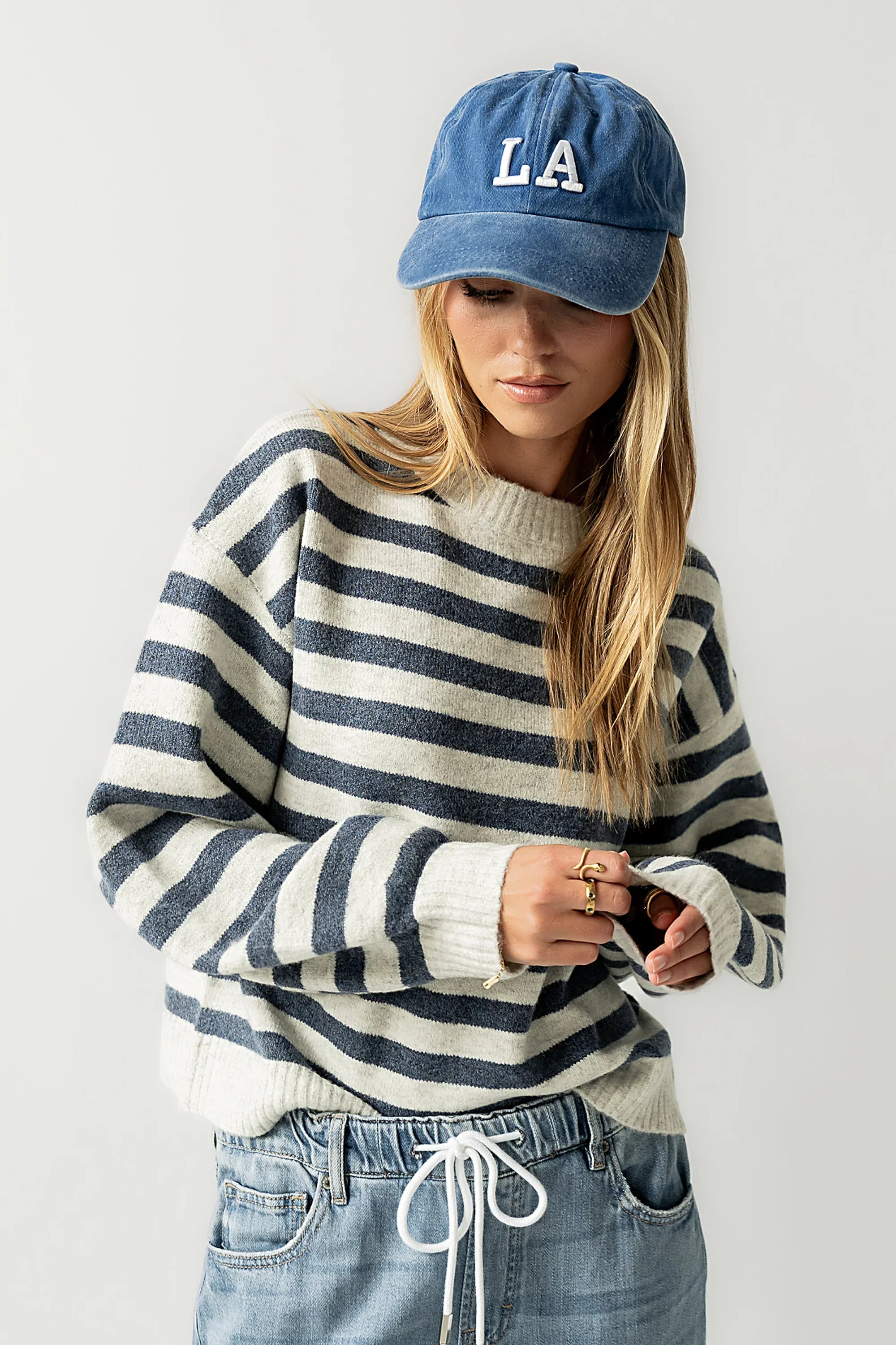 Josey Oversized Sweater in Blue FINAL SALE