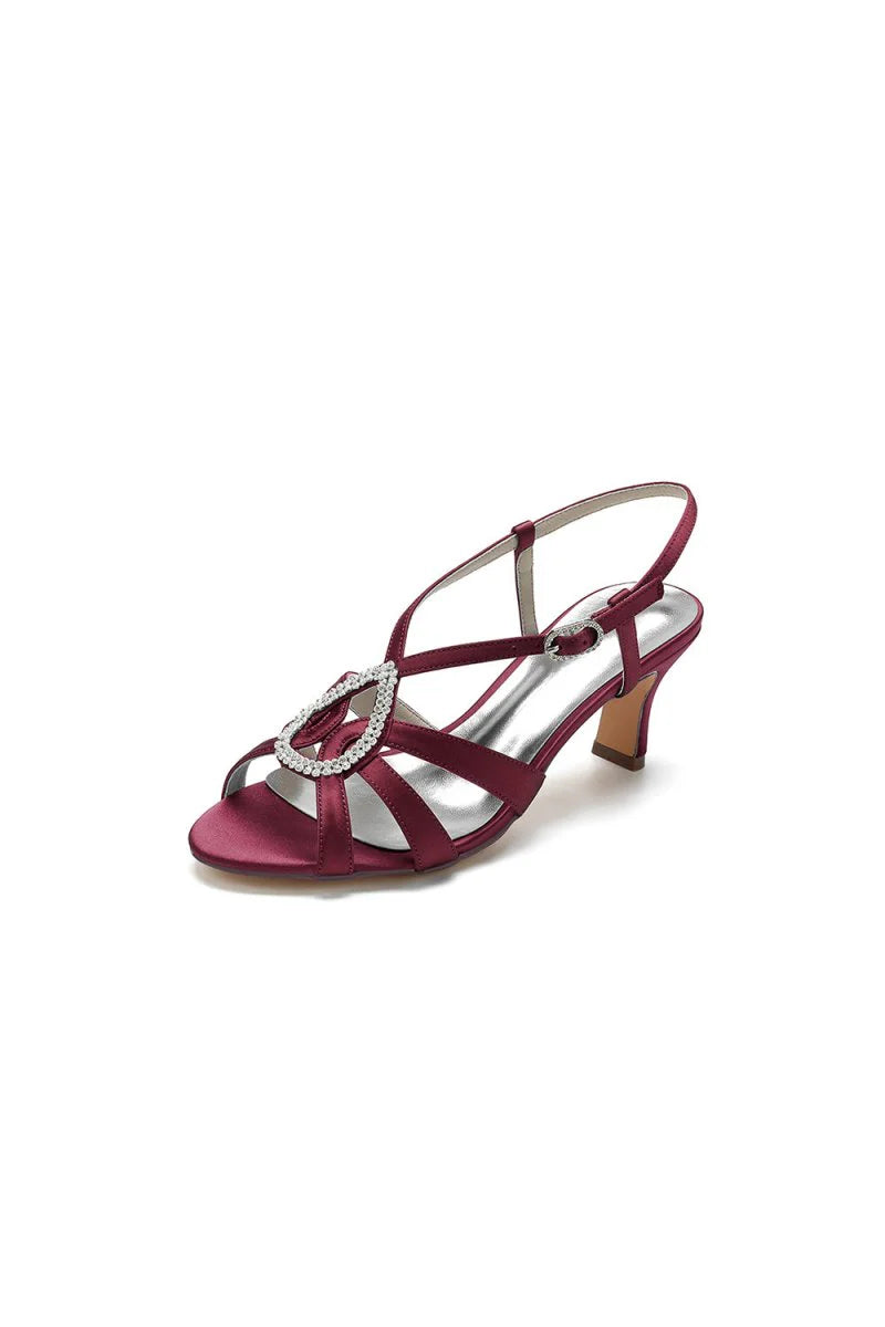 Chic Blue Silk Sandals Featuring Decorative Metal Ring
