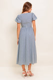 CHERIE MIDI DRESS BLUE FINAL SALE