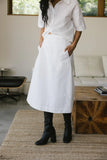 Mallory Textured Skirt in White FINAL SALE